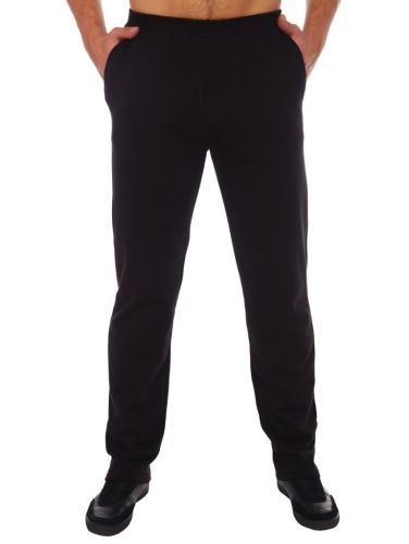 Изображение товара «Посл размер Мужские брюки из футера с начесом «Ян [черный]» арт 70649» из магазина «Ивановский-Текстиль.РФ»
