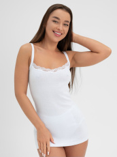 Изображение товара «Женская майка «240р1623 [белый]» арт 86400» из магазина «Ивановский-Текстиль.РФ»