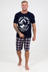 Изображение товара «Мужской костюм (футболка+шорты) из кулирки «5034кш01-101» арт 80270» из магазина «Ивановский-Текстиль.РФ»