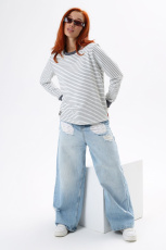 Изображение товара «Женский лонгслив из футера «Лера» арт 85407» из магазина «Ивановский-Текстиль.РФ»