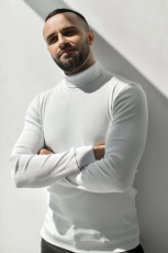 Изображение товара «Мужская водолазка из кашкорсе «1937-Кш (белый)» арт 86451» из магазина «Ивановский-Текстиль.РФ»