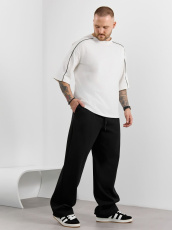 Изображение товара «Мужские брюки из пике «Интер-2 [черный]» арт 89467» из магазина «Ивановский-Текстиль.РФ»