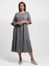 Изображение товара «Женское платье из плательной ткани «Авантаж [серый]» арт 85030» из магазина «Ивановский-Текстиль.РФ»