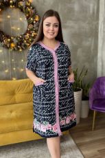 Изображение товара «Женский халат (на пуговицах) из кулирки «9108» арт 49135» из магазина «Ивановский-Текстиль.РФ»