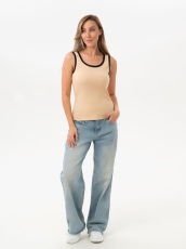 Изображение товара «Женская майка «240кш3437 [бежевый]» арт 85350» из магазина «Ивановский-Текстиль.РФ»