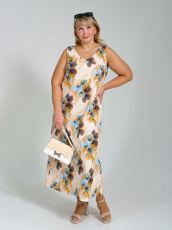 Изображение товара «Женский сарафан из кулирки «Са-08 (бежевый)» арт 84021» из магазина «Ивановский-Текстиль.РФ»