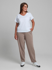 Изображение товара «Женские брюки из лининга «Динамика-2 [бежевый]» арт 85522» из магазина «Ивановский-Текстиль.РФ»