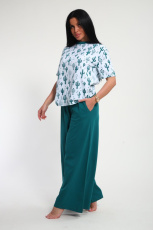 Изображение товара «Женский костюм (футболка+брюки) из кулирки «29029» арт 89162» из магазина «Ивановский-Текстиль.РФ»