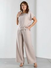 Изображение товара «Женские брюки из плательной ткани «Женский каприз-2 [бежевый]» арт 88872» из магазина «Ивановский-Текстиль.РФ»