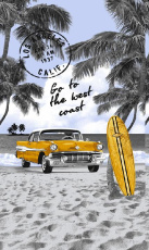 Изображение товара «Полотенце из вафельного полотна [80x150] «Серфинг» арт 87861» из магазина «Ивановский-Текстиль.РФ»