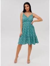 Изображение товара «Женский сарафан из кулирки «С- 95 (К) (зеленый)» арт 86709» из магазина «Ивановский-Текстиль.РФ»