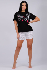 Изображение товара «Женская пижама (футболка+шорты) из кулирки «Джуди» арт 86370» из магазина «Ивановский-Текстиль.РФ»