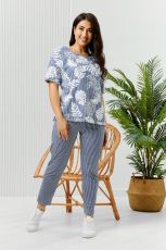 Изображение товара «Женский костюм (туника+брюки) из кулирки «8368» арт 65767» из магазина «Ивановский-Текстиль.РФ»