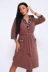 Изображение товара «Женский халат (на запах с поясом) из махры «207» арт 85872» из магазина «Ивановский-Текстиль.РФ»