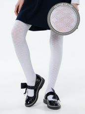 Изображение товара «Набор колготок для девочки (3 шт) «С1828 [белый]» арт 75601» из магазина «Ивановский-Текстиль.РФ»