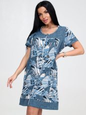 Изображение товара «Женский халат (на молнии) из кулирки «122х-105» арт 79880» из магазина «Ивановский-Текстиль.РФ»