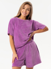 Изображение товара «Женский костюм (футболка+шорты) «205вл3419 [черный]» арт 88249» из магазина «Ивановский-Текстиль.РФ»