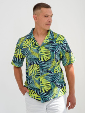 Изображение товара «Женская рубашка из кулирки «Багамы 2111-К (салатовый)» арт 83824» из магазина «Ивановский-Текстиль.РФ»