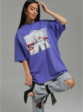 Изображение товара «Женская футболка из кулирки «Амина [сиреневый монро]» арт 84589» из магазина «Ивановский-Текстиль.РФ»