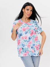 Изображение товара «Посл размер Женская футболка из кулирки «1902/5» арт 87170» из магазина «Ивановский-Текстиль.РФ»