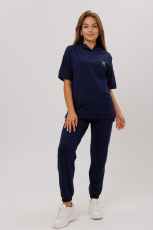 Изображение товара «Женский костюм (футболка+брюки) из кулирки с лайкрой «1849/3» арт 77274» из магазина «Ивановский-Текстиль.РФ»