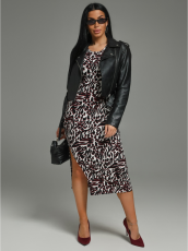 Изображение товара «Женское платье-майка из кашкорсе лапша «Алсу [бордо]» арт 82905» из магазина «Ивановский-Текстиль.РФ»