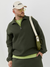 Изображение товара «Мужская толстовка из интерлока-пике «Интер-1 [хаки]» арт 89462» из магазина «Ивановский-Текстиль.РФ»