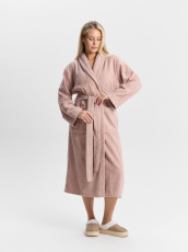 Изображение товара «Женский халат (на запах с поясом) из махры «Комфорт-3 [пудровый]» арт 85881» из магазина «Ивановский-Текстиль.РФ»