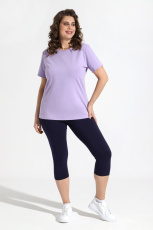 Изображение товара «Женские бриджи из кулирки с лайкрой «Блюз-3 [темно-синий]» арт 83373» из магазина «Ивановский-Текстиль.РФ»