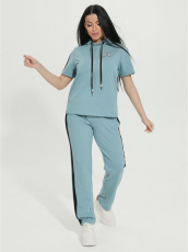 Изображение товара «Женский костюм (кофта+брюки) из футера с лайкрой «Фантастика [маренго]» арт 72156» из магазина «Ивановский-Текстиль.РФ»