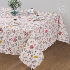 Изображение товара «Скатерть из рогожки «Мадам» арт 81723» из магазина «Ивановский-Текстиль.РФ»