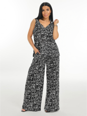 Изображение товара «Женский костюм (топ+брюки) из кулирки «Аманда [черный]» арт 84016» из магазина «Ивановский-Текстиль.РФ»