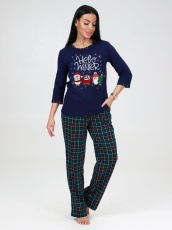 Изображение товара «Женская пижама (футболка+брюки) из кулирки «2403пбр-101» арт 79912» из магазина «Ивановский-Текстиль.РФ»