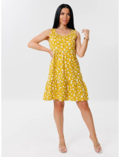 Изображение товара «Женский сарафан из кулирки «С- 82 (К) (горчица)» арт 86707» из магазина «Ивановский-Текстиль.РФ»