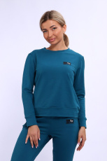 Изображение товара «Женский костюм (лонгслив+брюки) из футера «18111» арт 85693» из магазина «Ивановский-Текстиль.РФ»