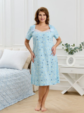 Изображение товара «Женская сорочка из кулирки «Мадера-1 [ромашка]» арт 87214» из магазина «Ивановский-Текстиль.РФ»