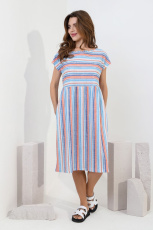 Изображение товара «Женское платье из кулирки пенье «Владислава-1 [оранжевый]» арт 83329» из магазина «Ивановский-Текстиль.РФ»