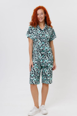 Изображение товара «Женский костюм (рубашка+шорты) из кулирки «2264» арт 89925» из магазина «Ивановский-Текстиль.РФ»