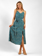 Изображение товара «Женский сарафан из штапеля «Леди шарм-2 [петроль]» арт 84206» из магазина «Ивановский-Текстиль.РФ»