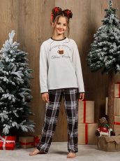 Изображение товара «Костюм для девочки (джемпер+брюки) из кулирки «Твикс-1 [молочный]» арт 86194» из магазина «Ивановский-Текстиль.РФ»