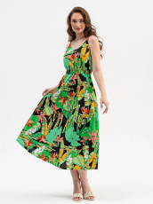 Изображение товара «Женский сарафан из кулирки «Тропиканка 2227-К (салатовый)» арт 83835» из магазина «Ивановский-Текстиль.РФ»