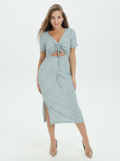 Изображение товара «Женское платье из кашкорсе лапша «Сиара [ментол]» арт 72274» из магазина «Ивановский-Текстиль.РФ»