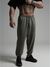 Изображение товара «Мужские брюки из футера 3х нитки диагональ компакт «Леон [оливковый]» арт 84355» из магазина «Ивановский-Текстиль.РФ»