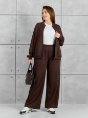Изображение товара «Женские брюки из лининга «Авенсис-2 [коричневый]» арт 87696» из магазина «Ивановский-Текстиль.РФ»