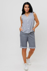 Изображение товара «Женский костюм (футболка+шорты) из кулирки «1967/2» арт 89914» из магазина «Ивановский-Текстиль.РФ»