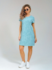 Изображение товара «Женское платье из кулирки «П-041 (ментоловый)» арт 84009» из магазина «Ивановский-Текстиль.РФ»