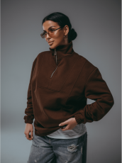 Изображение товара «Женский свитшот из лакосты 2х нитки пенье «Брамея [коричневый]» арт 86504» из магазина «Ивановский-Текстиль.РФ»