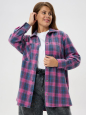 Изображение товара «Женская рубашка из флиса «Мускат-1 [серый]» арт 86227» из магазина «Ивановский-Текстиль.РФ»