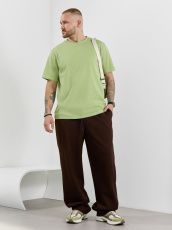 Изображение товара «Мужские брюки из пике «Интер-2 [коричневый]» арт 89465» из магазина «Ивановский-Текстиль.РФ»