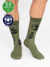 Изображение товара «Набор мужских носков (5 пар) «С2385 [зеленый]» арт 81515» из магазина «Ивановский-Текстиль.РФ»